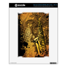 Saxophone Musical Brass Instrument Decals For NOOK
