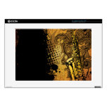 Saxophone Musical Brass Instrument Decals For 15" Laptops