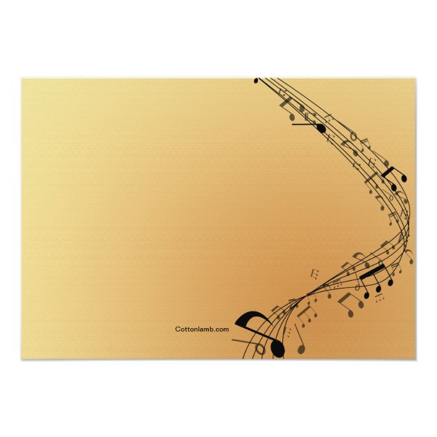 Saxophone Musical Instrument Invitation