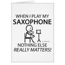 Saxophone Nothing Else Matters Cards