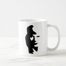 Saxophone Or Woman Optical  Illusion Coffee Mugs