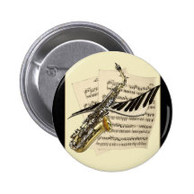 Saxophone & Piano Music Buttons