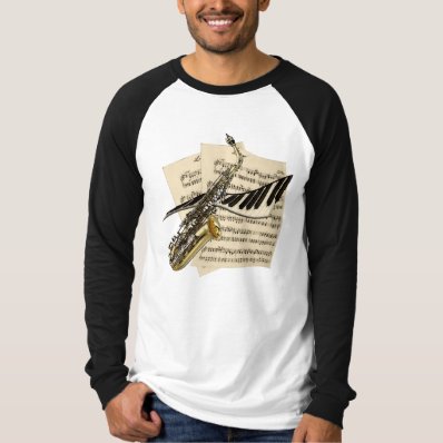 Saxophone & Piano Music T-shirt