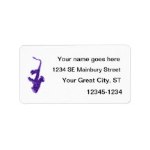 Saxaphone With Labels