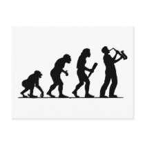 Saxophone Player Postcard