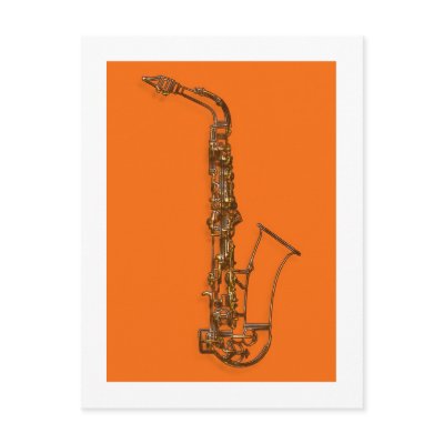 Saxophone postcards