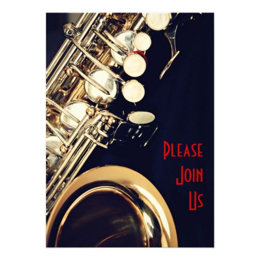 Saxophone Recital Invitation