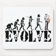 Saxophone Sax Evolution Musical Art Mousepads