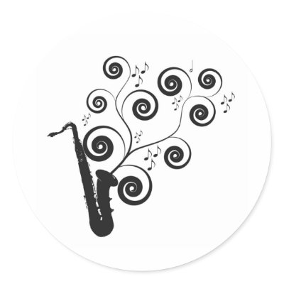 Saxophone stickers