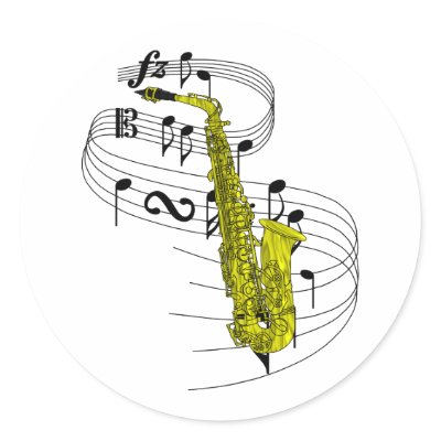 Saxophone stickers