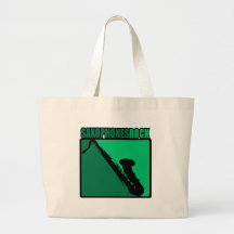 Saxophones Rock! Tote Bags