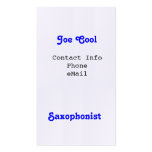 Saxophonist Business Cards business cards