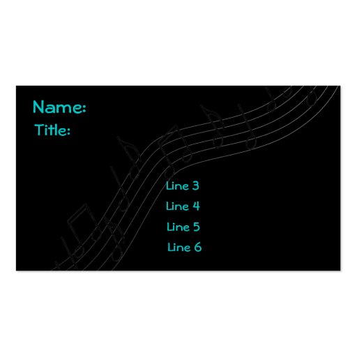 Saxy Business Card - Standard (back side)