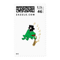 Saxy Frog Postage Stamps