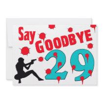 Say Goodbye To 29 A 30th Birthday Celebration invitations by StationeryStore Say Goodbye To 29 A 30th Birthday Celebration invitations