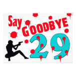 Say Goodbye To 29 A 30th Birthday Celebration Custom Invites
