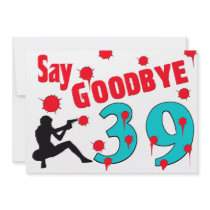 Say Goodbye To 39 A 40th Birthday Celebration invitations by StationeryStore Say Goodbye To 39 A 40th Birthday Celebration invitations