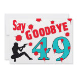 Say Goodbye To 49 A 50th Birthday Celebration Custom Announcements
