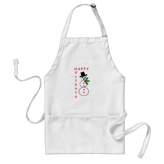 Say "Happy Holidays" with these Snowman gift items Apron