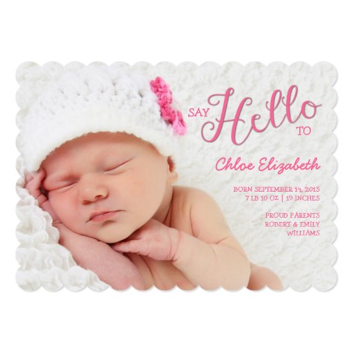 say-hello-baby-girl-birth-announcement-photocard-zazzle