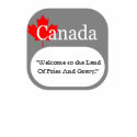 Say it, Canada! 2 Line T-Shirt by EhCanada Say it, Canada! 2 Line T-Shirt