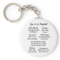 Say it in Yiddish Keychains