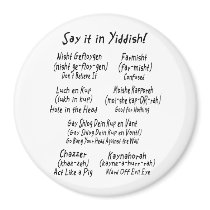 Say it in Yiddish! magnets