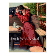 Say It With A Kiss! - Postcard