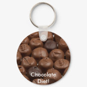 Say it with Chocolate! keychain