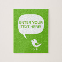 say it with your words,cute chick green  Puzzle puzzles