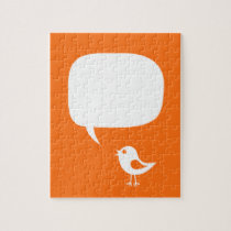 say it with your words,cute chick orange  Puzzle puzzles
