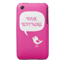 say it with your words - cute chick pink Case-Mate casemate cases