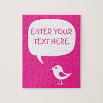 say it with your words,cute chick pink  Puzzle puzzles