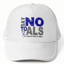 Say NO To ALS 1 hats by awarenessgifts Say NO To ALS 1 hats