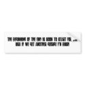 say no to another George Bush bumper stickers by sabu123 say no to another George Bush bumper stickers