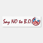 Say NO to B.O. Bumper Sticker
