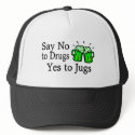 Say No To Drugs Green Beer St Patricks Day hats