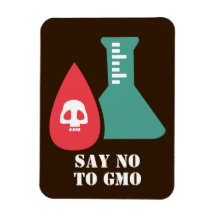 Say No to GMO Vinyl Magnet