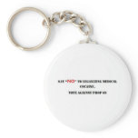 say "NO" to legalizing medical cocaine. Key Chain