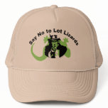 Say No to Lot Lizards Beige Truckers Hat