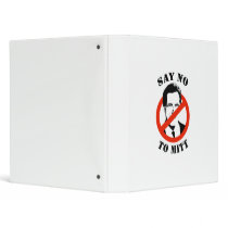 SAY NO TO MITT ROMNEY VINYL BINDERS