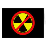 Say NO to Nuclear Power and Radiation Tshirts Card