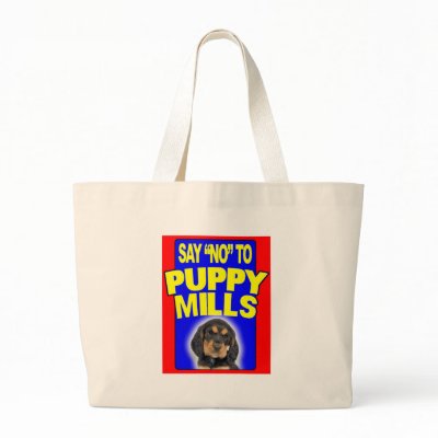 Say No to Puppy Mills Canvas Bags by Aquavel