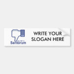 Say No to Santorum Bumper Stickers