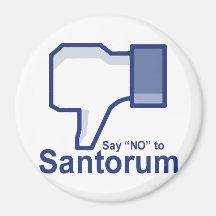Say No to Santorum Fridge Magnets