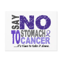Say NO To Stomach Cancer 1 postcards by awarenessgifts Say NO To Stomach Cancer 1 postcards