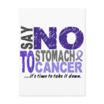 Say NO To Stomach Cancer 1 postcards by awarenessgifts Say NO To Stomach Cancer 1 postcards