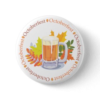 Say Oktoberfest Button button