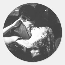 Say Taxi Round Sticker