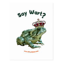 Say Wart Frog Toad Prince Postcards